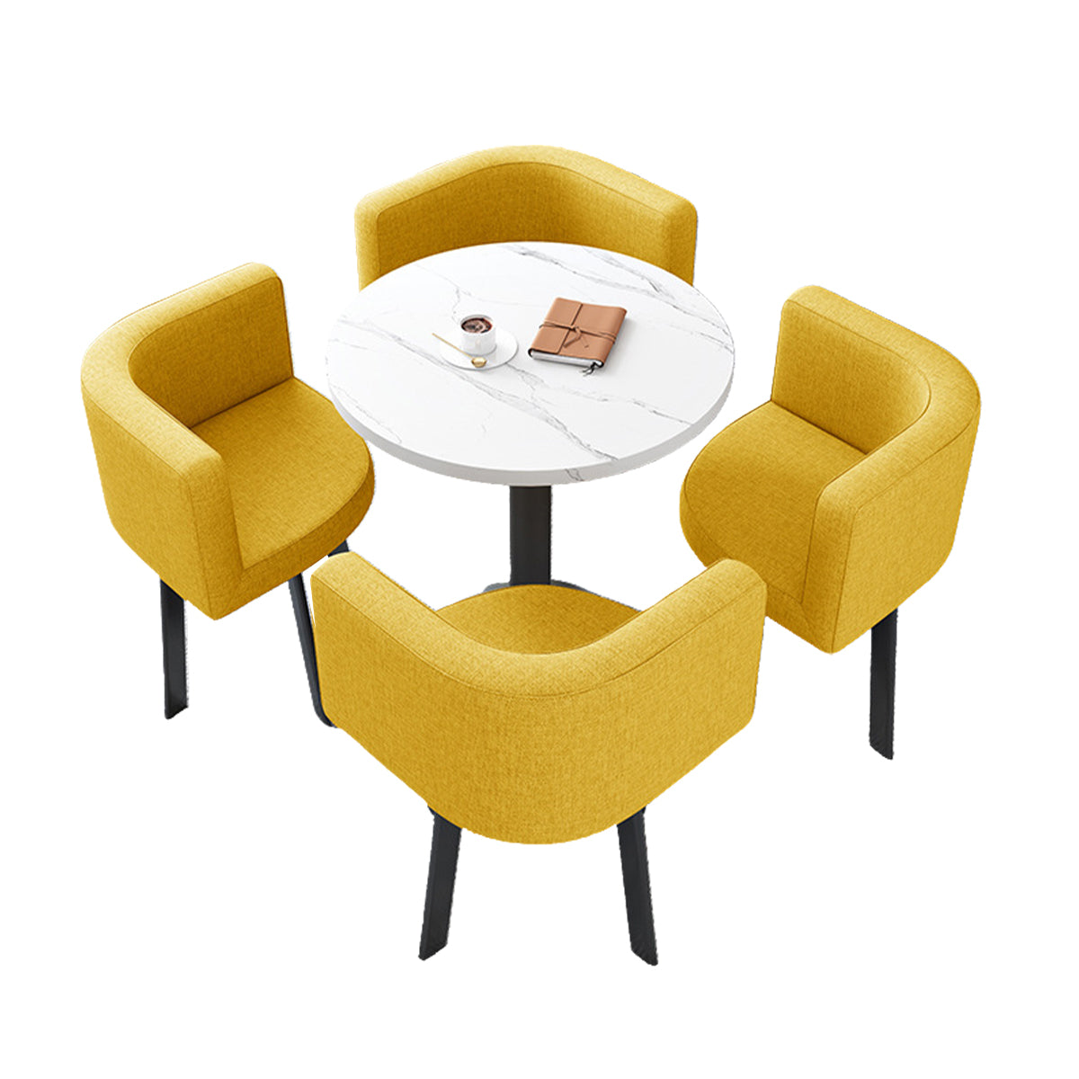 Modern Round Nesting Table and 4 Chairs Set for Office Cafes - ANZHAP JDZH-2022 Main picture 50