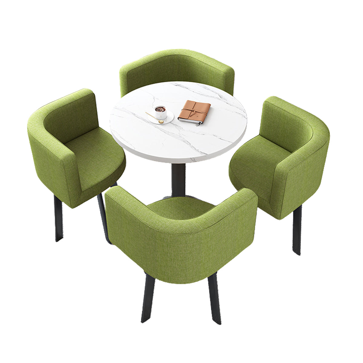 Modern Round Nesting Table and 4 Chairs Set for Office Cafes - ANZHAP JDZH-2022 Main picture 51