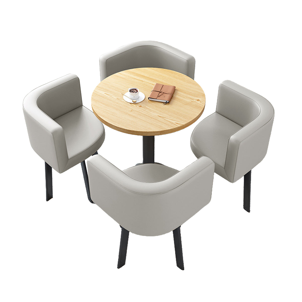Modern Round Nesting Table and 4 Chairs Set for Office Cafes - ANZHAP JDZH-2022 Main picture 59