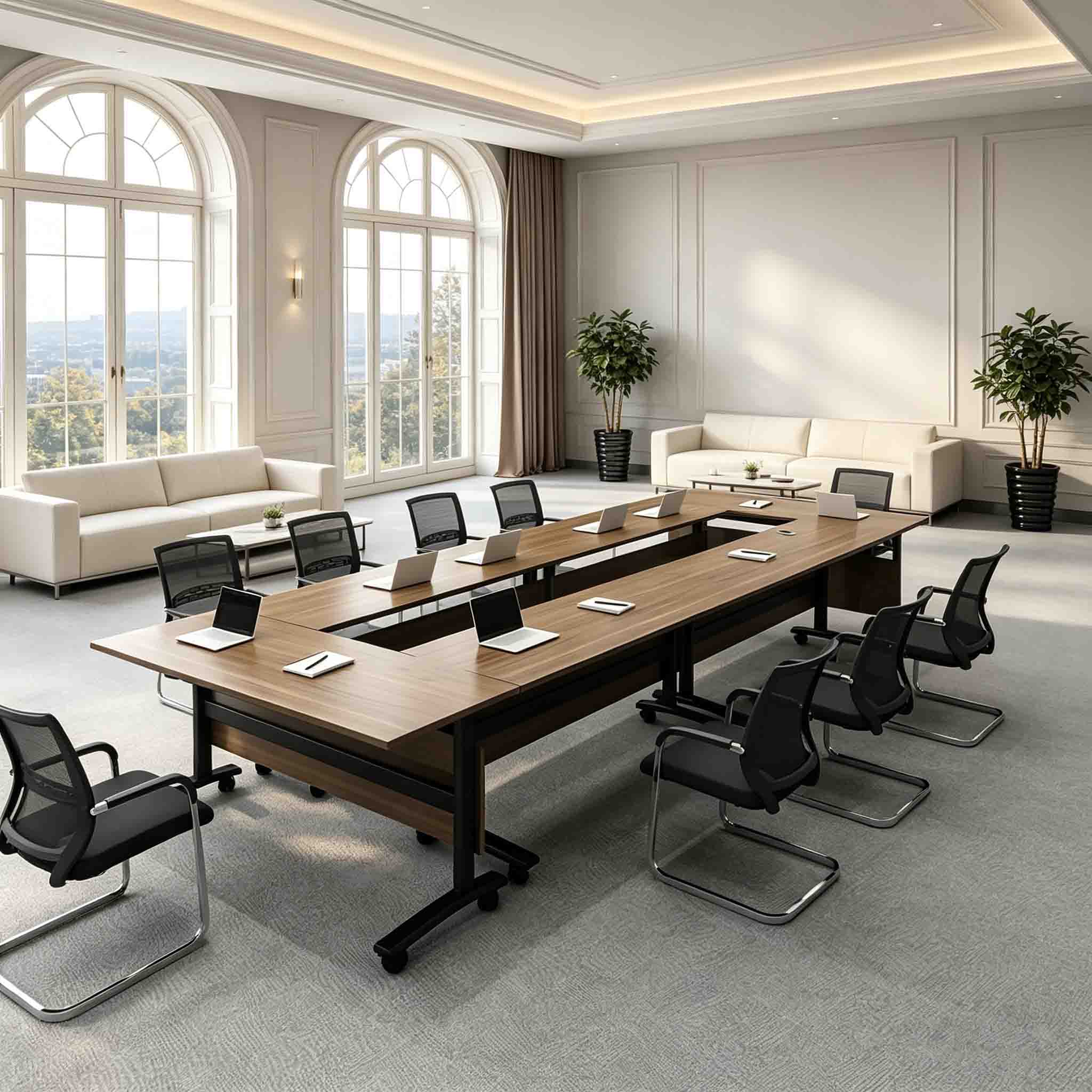 Modular Meeting Table Folding Conference Table with Wheels ANZHAP-HYZ-710-mainpictures1 3