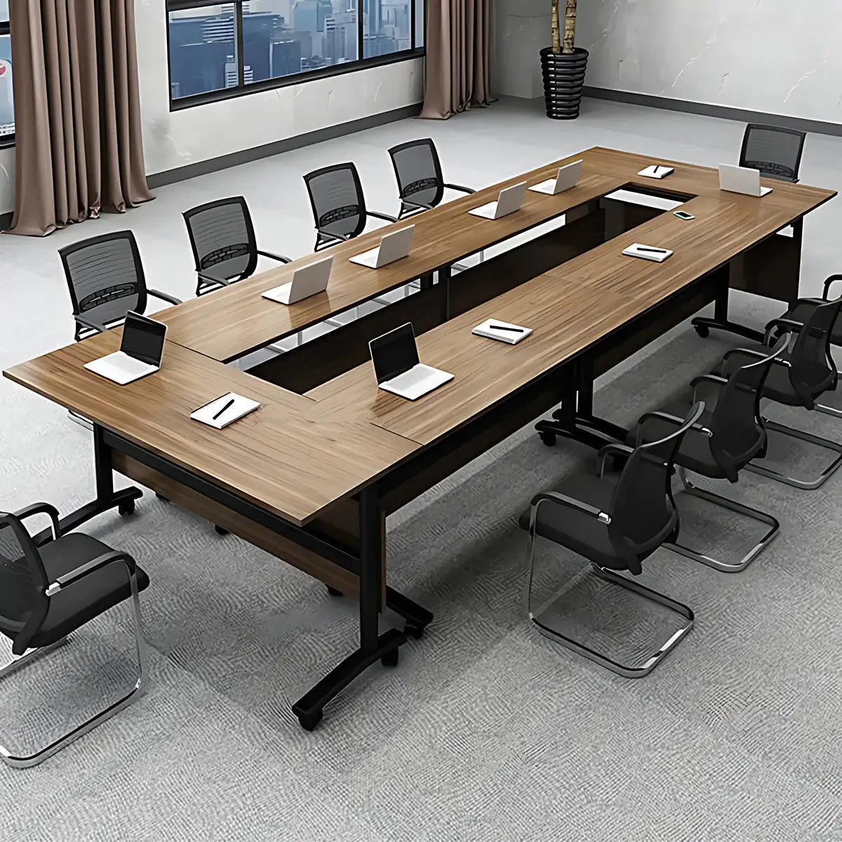 Modular Meeting Table Folding Conference Table with Wheels ANZHAP-HYZ-710-mainpictures 1