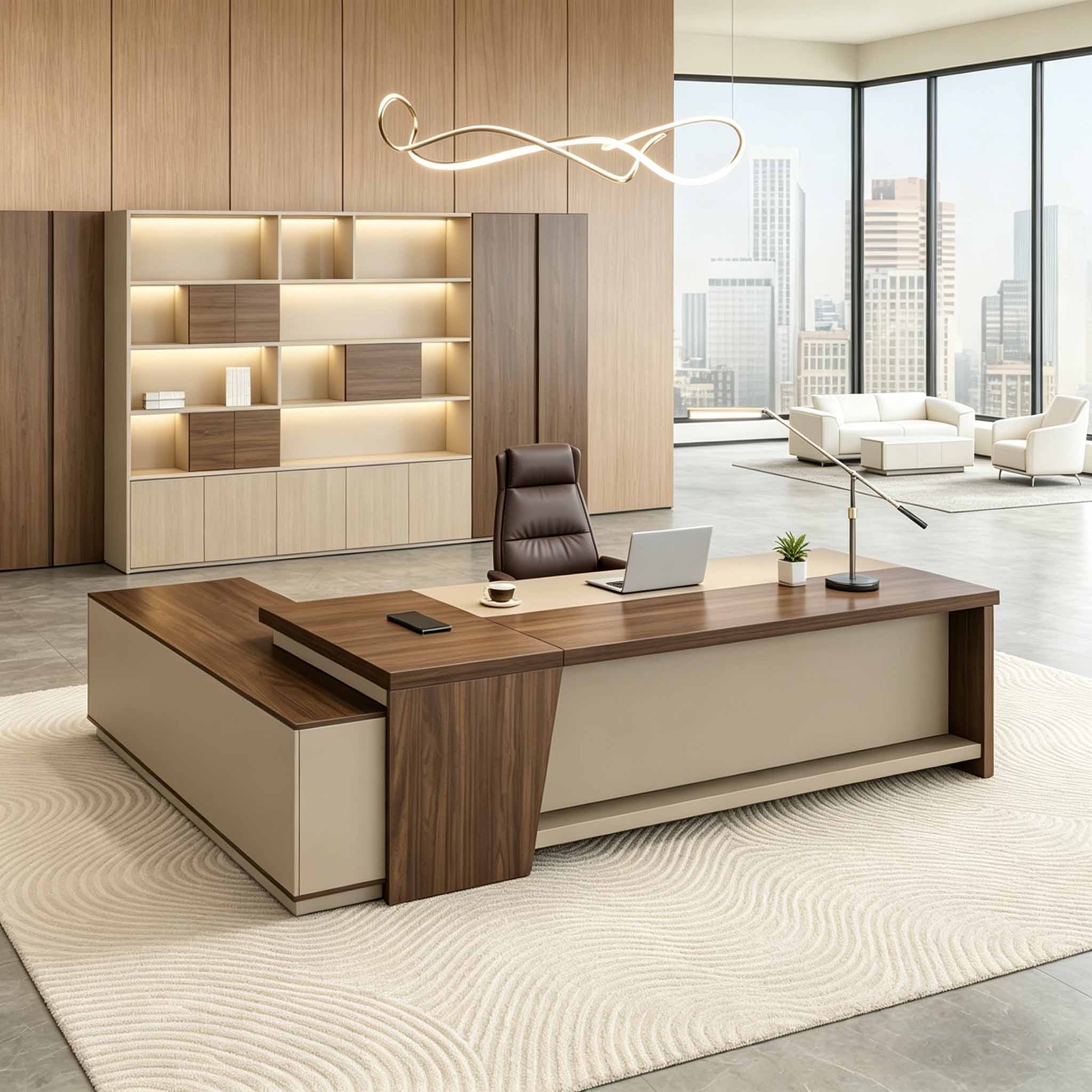 Professional_L-Shaped_Management_Desk_for_SME_Leadership_-_ANZHAP_LBZ-2142_Main_picture3