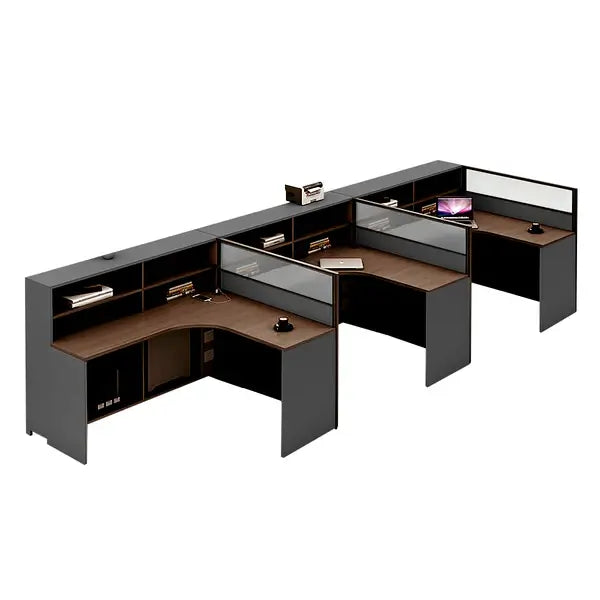 Professional L-Shaped Shared Office Desk - Flex Workstation ANZHAP-BGZ-2013-mainpictures 106