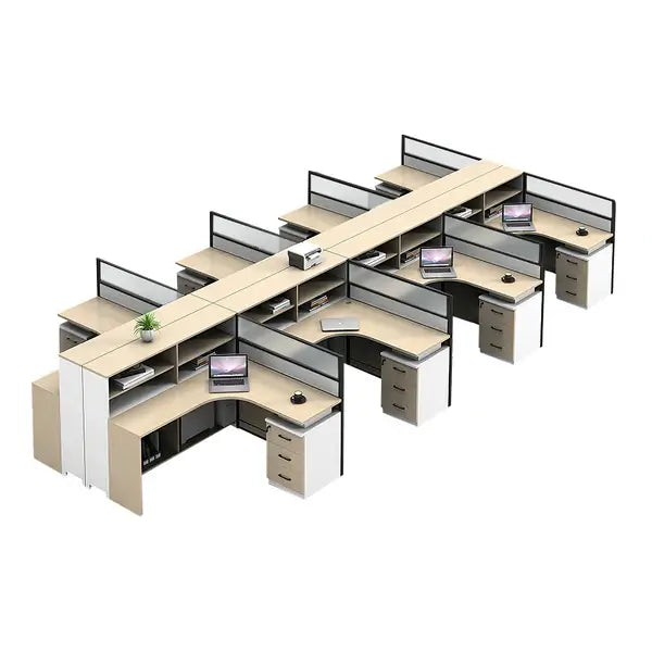 Professional L-Shaped Shared Office Desk - Flex Workstation ANZHAP-BGZ-2013-mainpictures 117