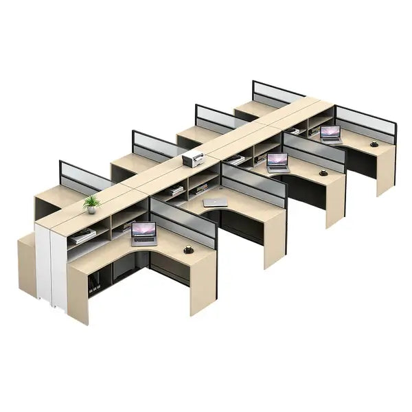 Professional L-Shaped Shared Office Desk - Flex Workstation ANZHAP-BGZ-2013-mainpictures 118