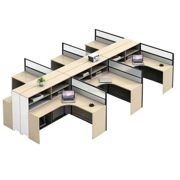 Professional L-Shaped Shared Office Desk - Flex Workstation ANZHAP-BGZ-2013-mainpictures 120
