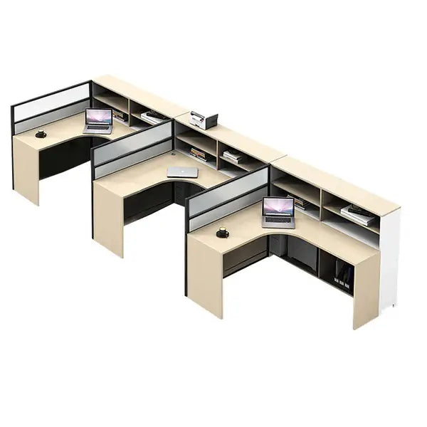 Professional L-Shaped Shared Office Desk - Flex Workstation ANZHAP-BGZ-2013-mainpictures 130