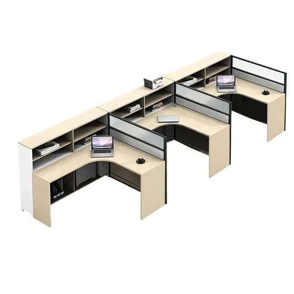 Professional L-Shaped Shared Office Desk - Flex Workstation ANZHAP-BGZ-2013-mainpictures 132