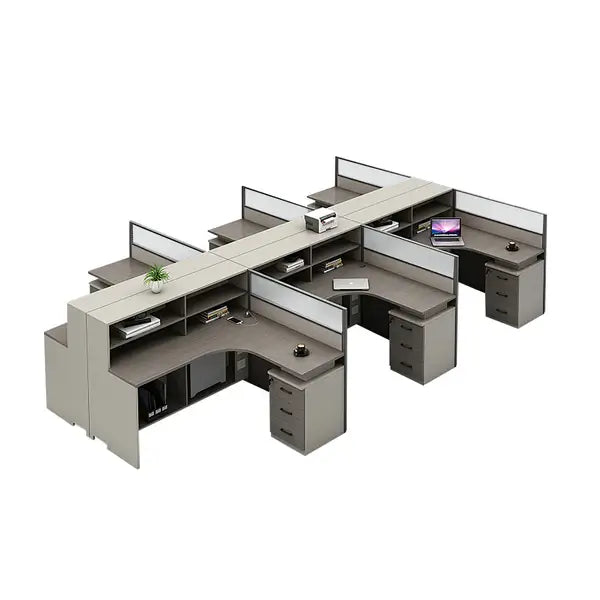 Professional L-Shaped Shared Office Desk - Flex Workstation ANZHAP-BGZ-2013-mainpictures 144