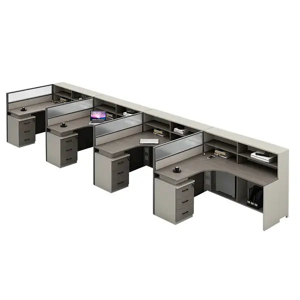Professional L-Shaped Shared Office Desk - Flex Workstation ANZHAP-BGZ-2013-mainpictures 150