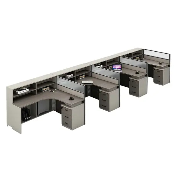 Professional L-Shaped Shared Office Desk - Flex Workstation ANZHAP-BGZ-2013-mainpictures 152