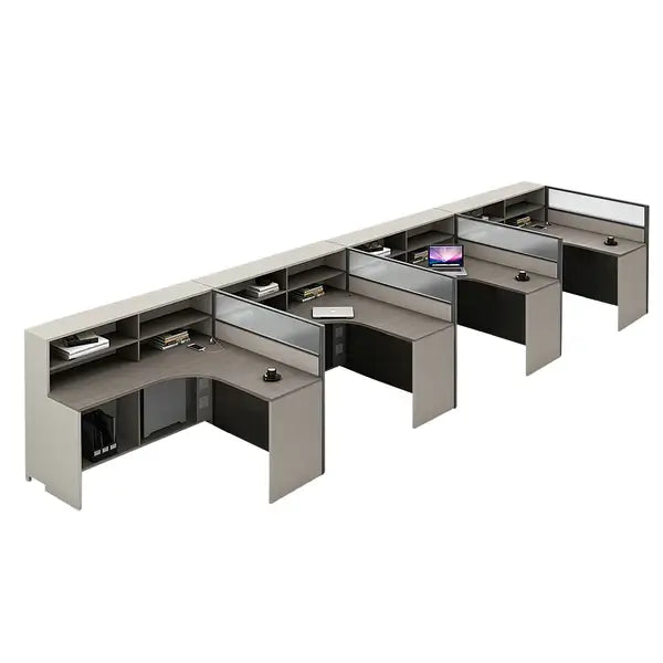 Professional L-Shaped Shared Office Desk - Flex Workstation ANZHAP-BGZ-2013-mainpictures 153