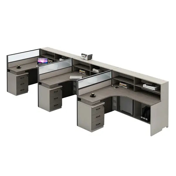 Professional L-Shaped Shared Office Desk - Flex Workstation ANZHAP-BGZ-2013-mainpictures 154
