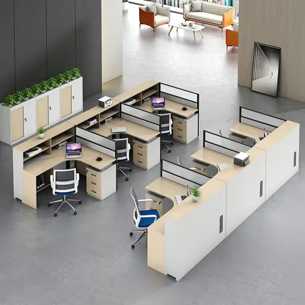 Professional L-Shaped Shared Office Desk - Flex Workstation ANZHAP-BGZ-2013-mainpictures 87