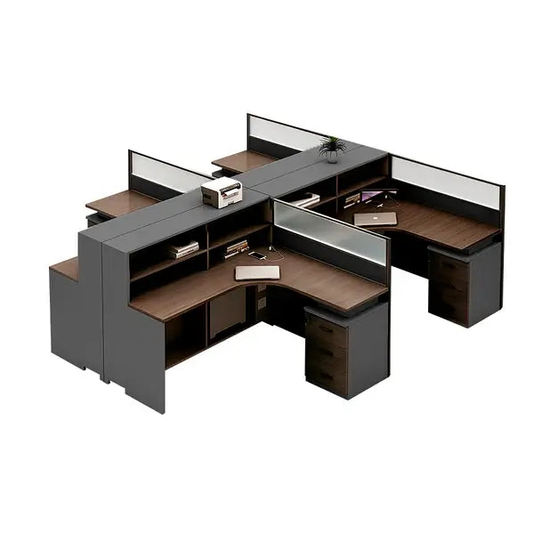 Professional L-Shaped Shared Office Desk - Flex Workstation ANZHAP-BGZ-2013-mainpictures 95