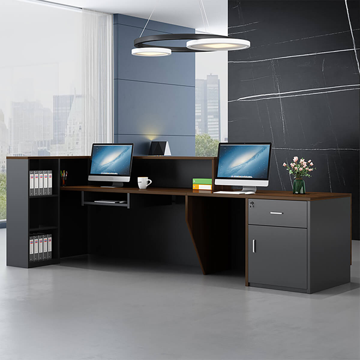Professional L-Shaped Welcome Desk for Modern Business Foyers - ANZHAP JDT-011 Main picture 3