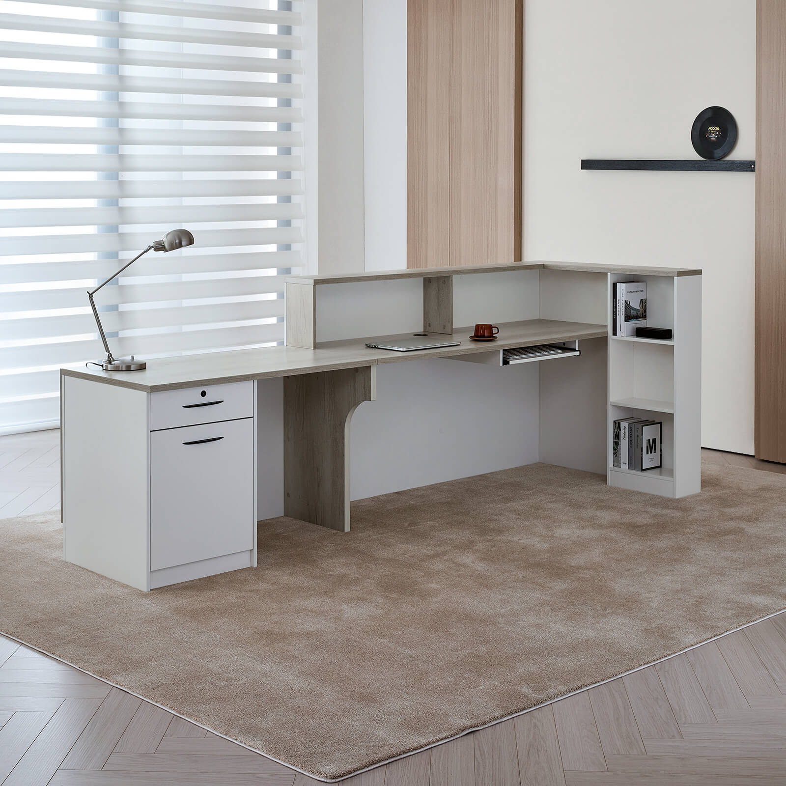 Professional L-Shaped Welcome Desk for Modern Companies - ANZHAP JDT-2215 Main picture 10