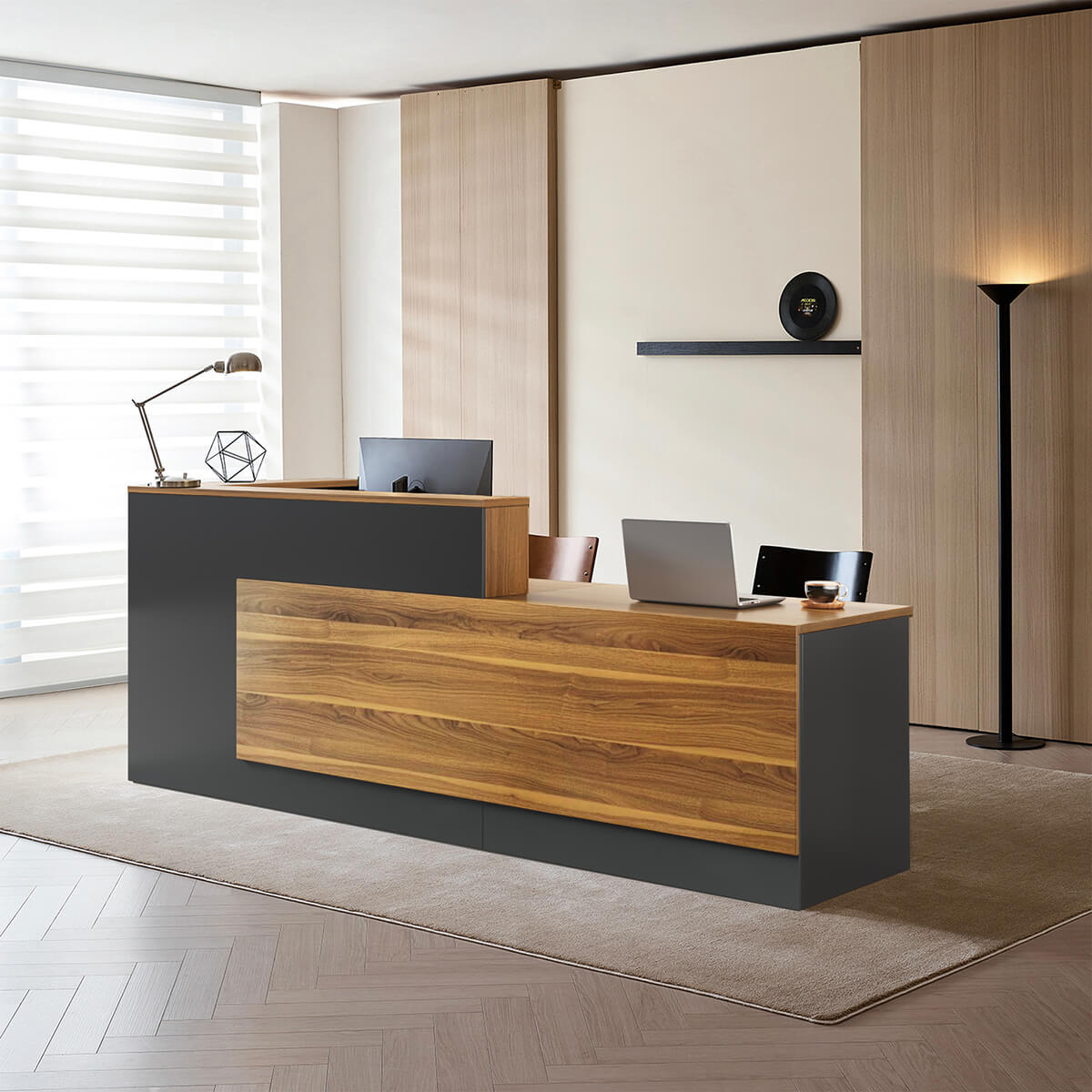 Professional L-Shaped Welcome Desk for Modern Companies - ANZHAP JDT-2215 Main picture 4