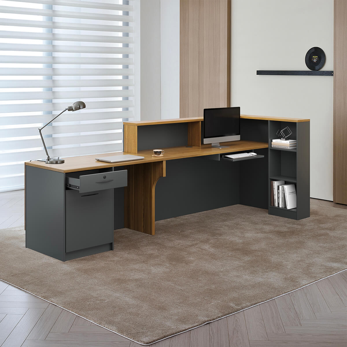 Professional L-Shaped Welcome Desk for Modern Companies - ANZHAP JDT-2215 Main picture 6