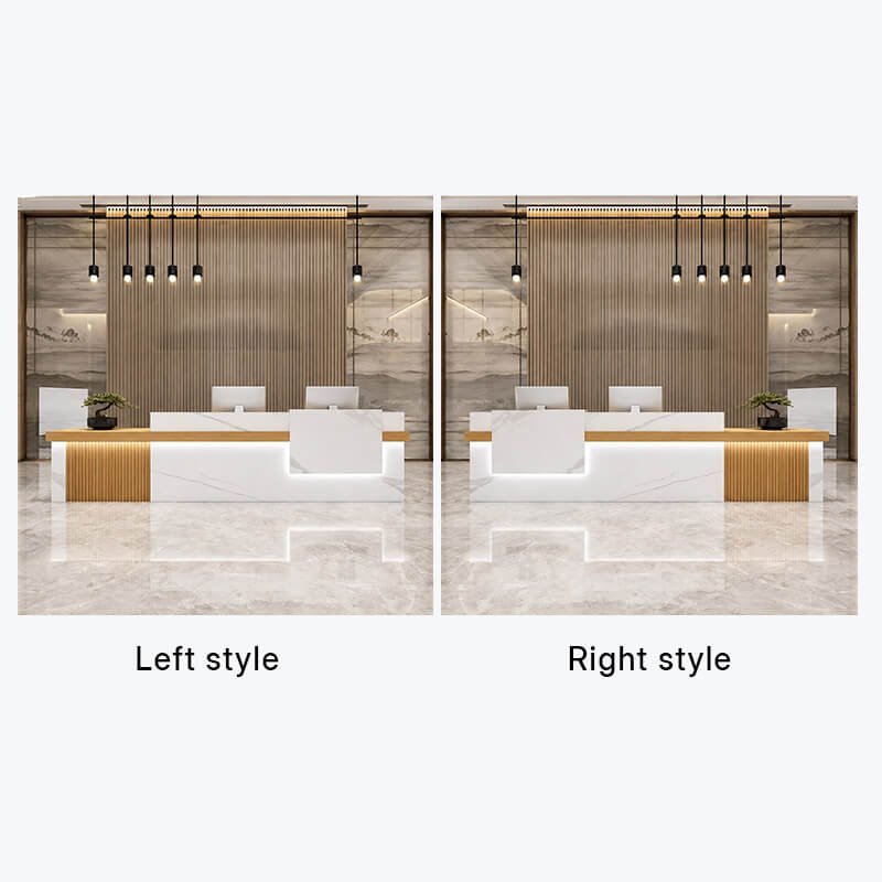 Reception Desk for Contemporary Hotel and Office Spaces - Style Options