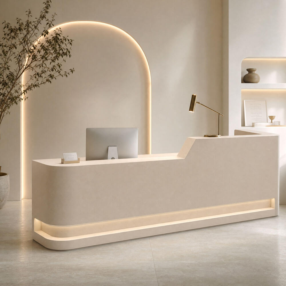Reception Desk for Modern Beauty Salon and Commercial Spaces