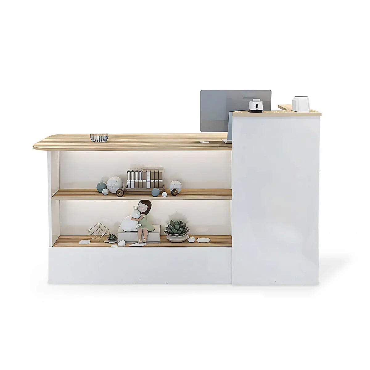 Sleek Straight Reception Desk for Compact Entrance Halls ANZHAP-JDT-104-mainpictires 1