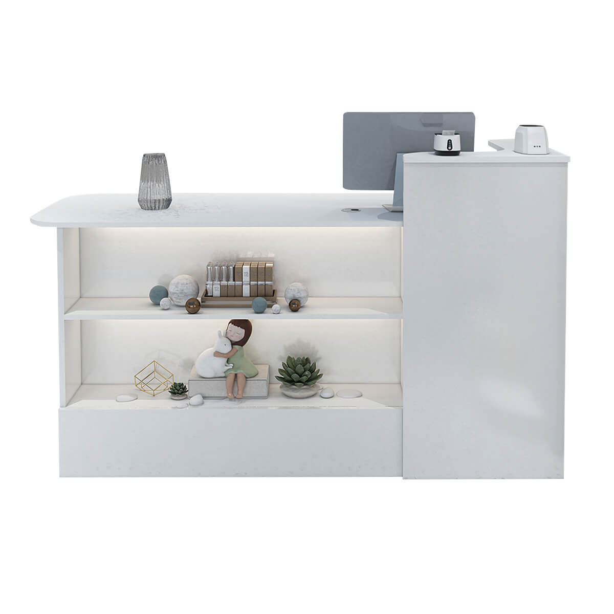 Sleek Straight Reception Desk for Compact Entrance Halls ANZHAP JDT-104 Main picture 1