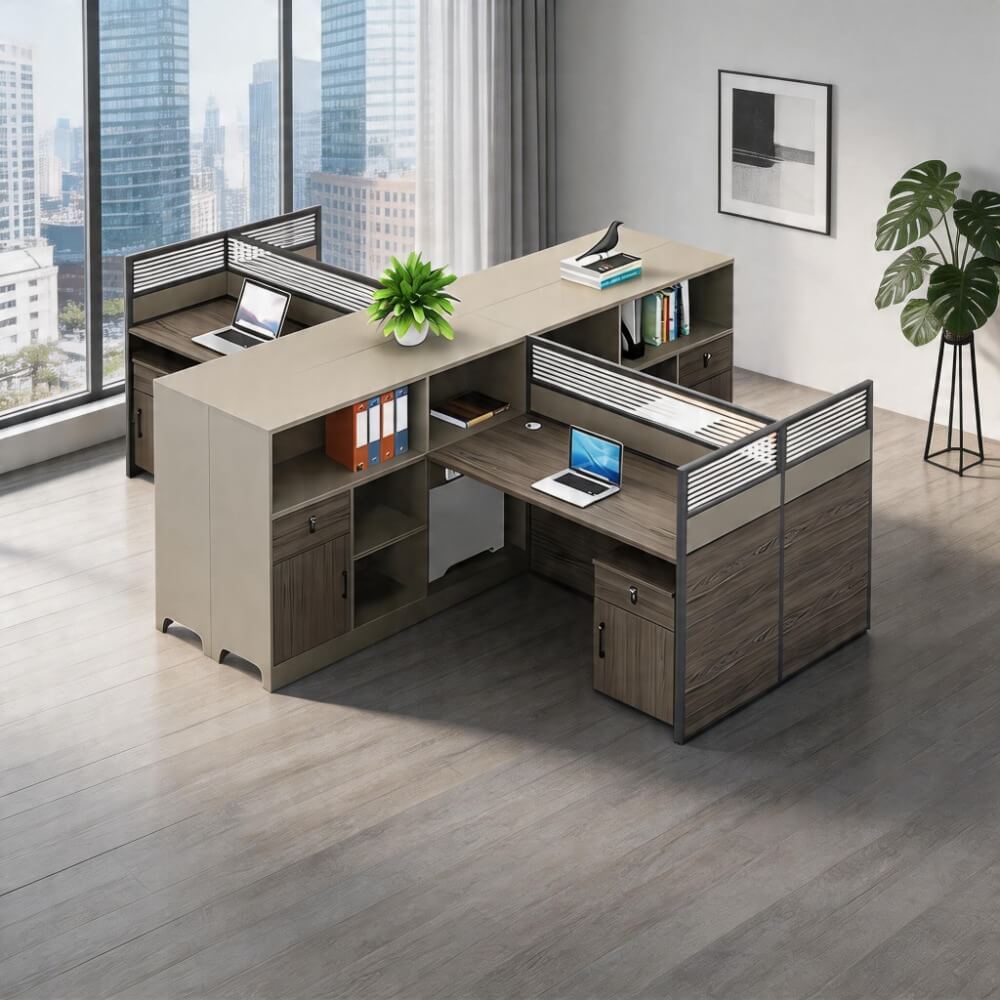 Wooden Office Desk with Drawers - Large Modern Computer Desk ANZHAP-BGZ-205-mainpictures1 1